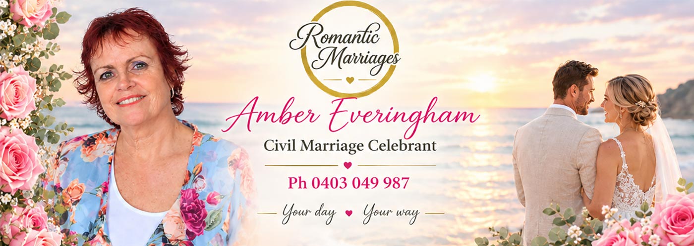 Amber Everingham JP – Civil Marriage Celebrant, Tweed Valley, Byron Bay and Gold Coast